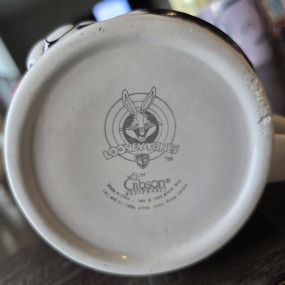 Vintage Gibson 1999 Looney Tunes‎ Tweety And Sylvester 16 OZ Mug Coffee Cup. - Picture 9 of 9